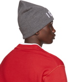 Dsquared2 Grey Patch Knit Beanie