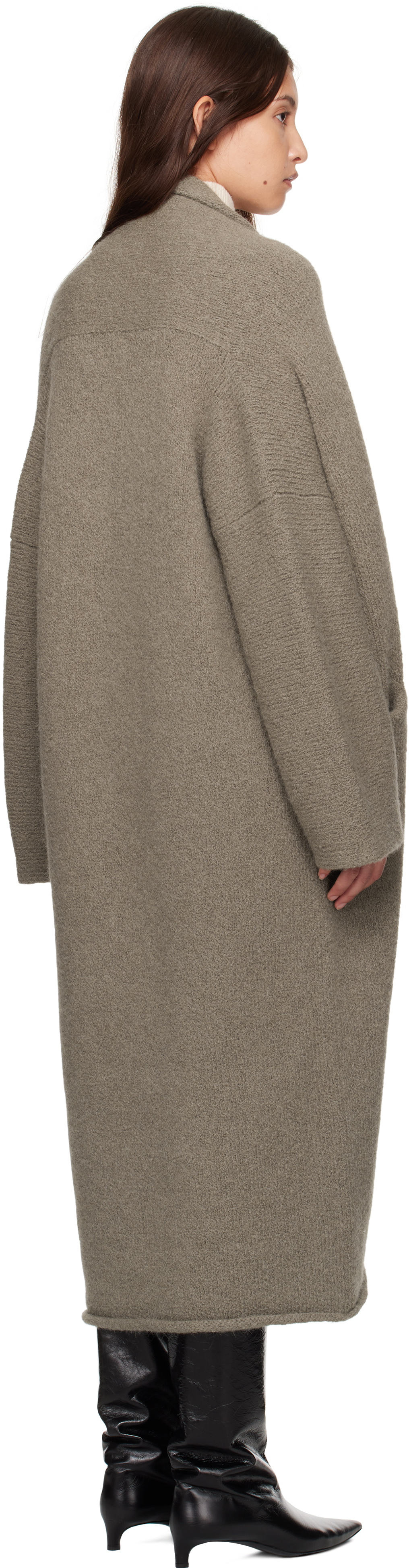 Lauren Manoogian Gray Long Shawl Cardigan