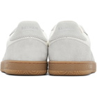 BALMAIN Gray & White 'Balmain Swan' Suede Sneakers
