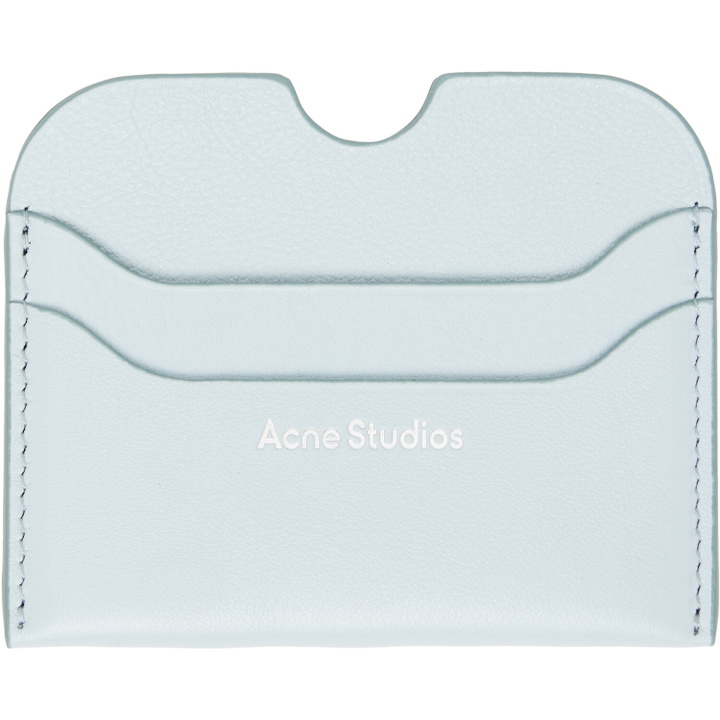 Photo: Acne Studios Blue Leather Card Holder