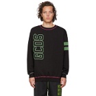 GCDS Black Logo Double Stroke Sweatshirt