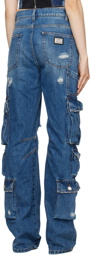 Dolce & Gabbana Blue Distressed Jeans