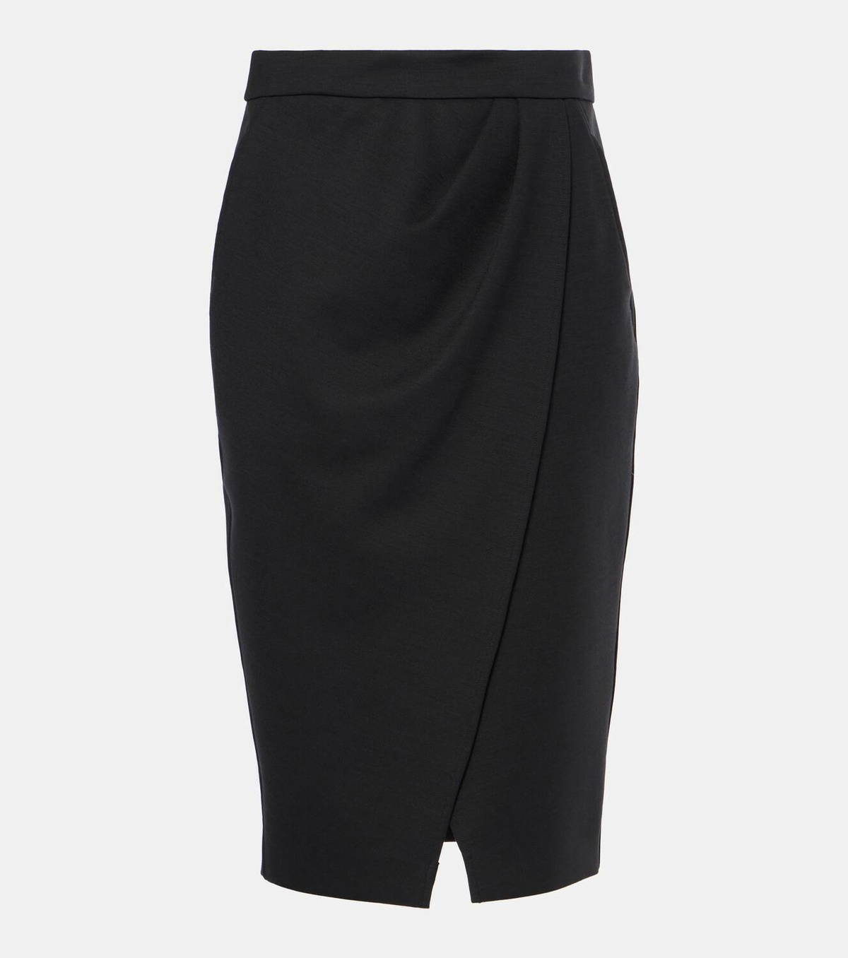 Max Mara Fervida wool-blend jersey wrap skirt Max Mara Max Mara Fervida wool-blend jersey wrap skirt Max Mara