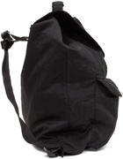 C.P. Company Black Nylon B Logo Backpack