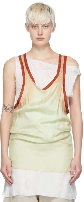 Photo: Edward Cuming Tan Viscose Tank Top