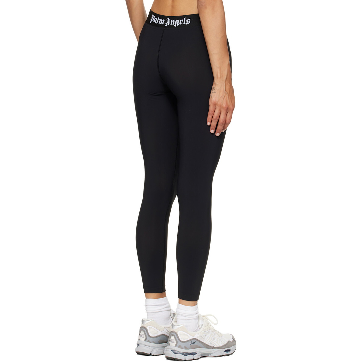 Palm Angels Black Classic Logo Sport Leggings