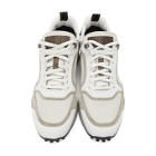 Dunhill Off-White and Beige Radial Runner Sneakers