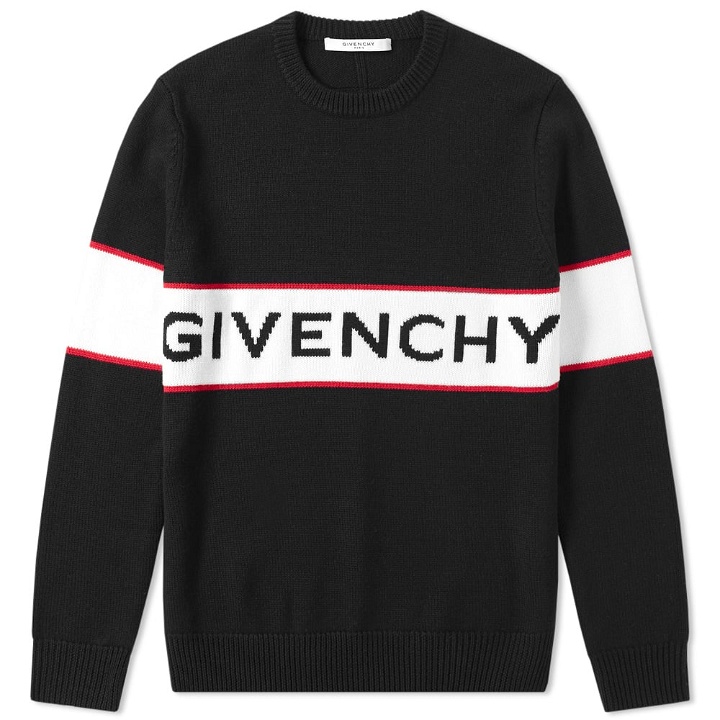 Photo: Givenchy Logo Band Crew Neck Knit