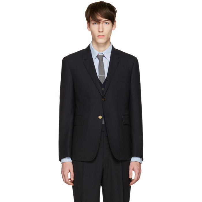 Photo: Thom Browne Navy Classic Blazer