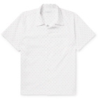 Richard James - Camp-Collar Fil Coupé Cotton-Poplin Shirt - White