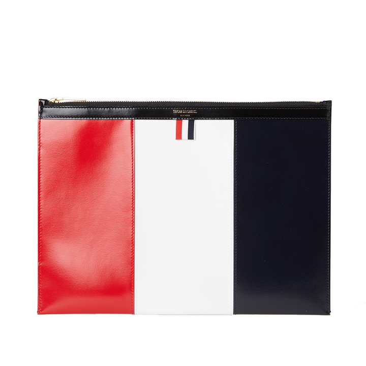 Photo: Thom Browne Tricolour Medium Document Holder