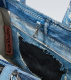 Acne Studios Trompe-l’œil printed canvas tote bag