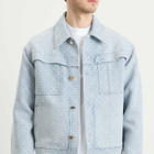 Casablanca Men's Monogram Denim Jacket in Indigo