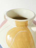 The Conran Shop - Wide Block Sgraffito Glazed Stoneware Vase