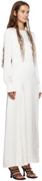 BITE Off-White Low Back Midi Dress