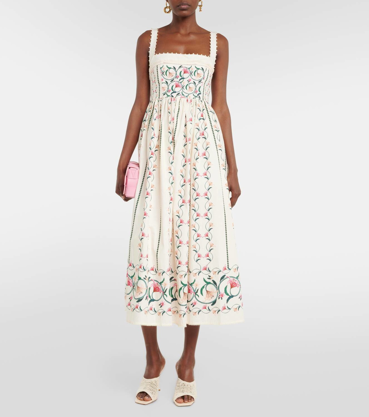 Agua by Agua Bendita Barbara Rocio embroidered midi dress Agua by Agua  Bendita