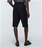 Giorgio Armani - Linen-blend Bermuda shorts