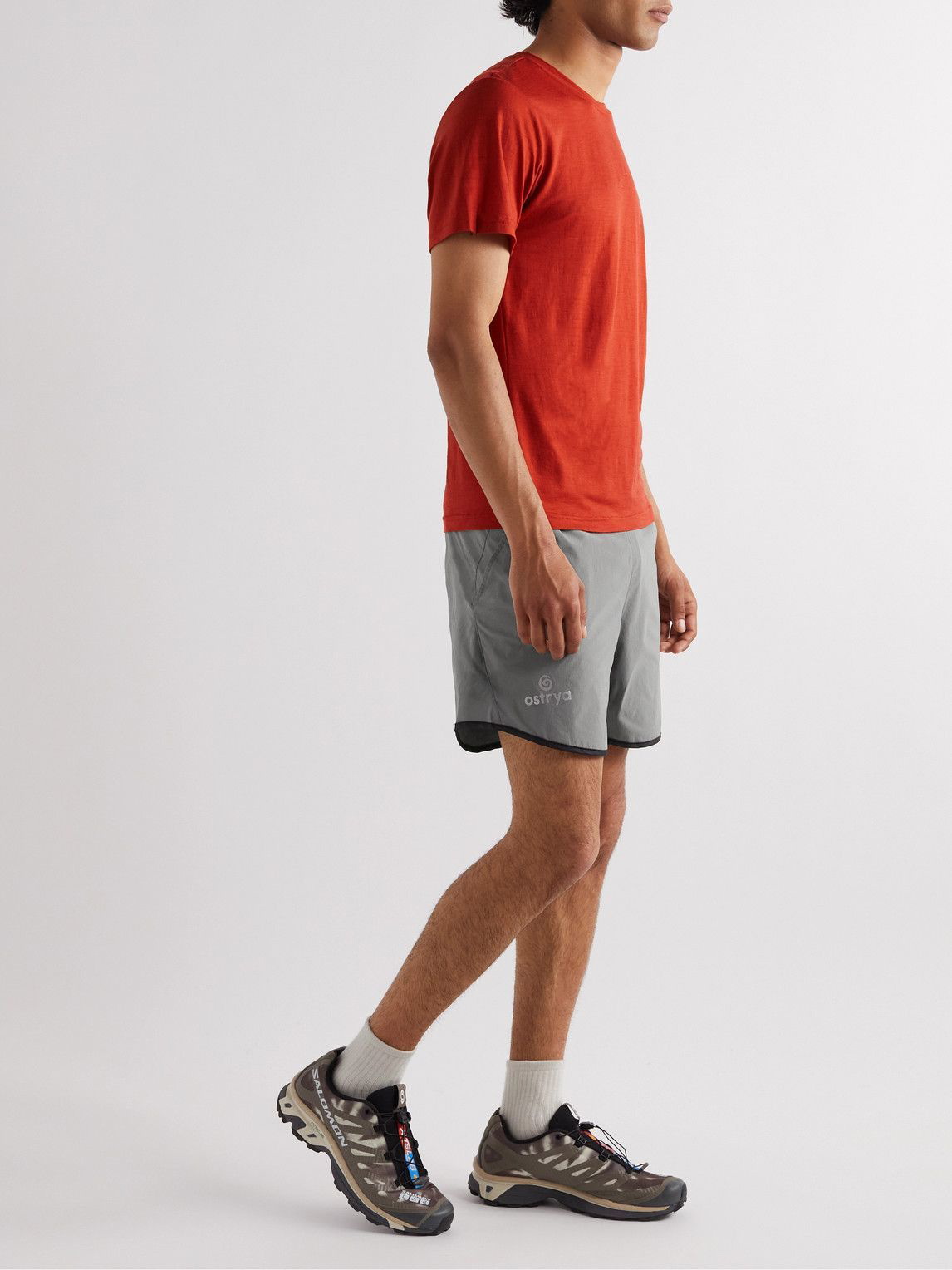 Ostrya above-knee bermuda shorts - Orange