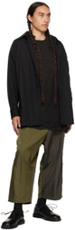 Y's Khaki Paneled Trousers
