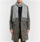 Paul Smith - Fringed Cashmere Scarf - Men - Gray