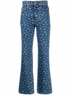 Molly Goddard Blue Dorianna Flared Jeans