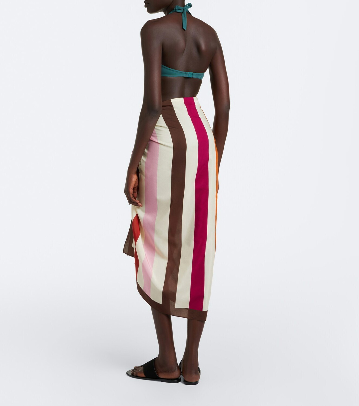Eres Modernity cotton and silk beach cover-up
