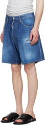 Dsquared2 Blue Medium Wash Denim Boxer Shorts