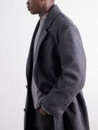 AMI PARIS - Boiled Virgin Wool-Gabardine Coat - Gray
