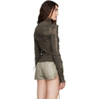Rick Owens Brown Tower Gary Denim Jacket