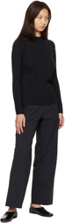 Veilance Black Conic Wool Midlayer Sweater