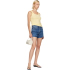 AGOLDE Blue Parker Long Denim Shorts