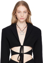 Safsafu SSENSE Exclusive Black & Blue Star Necklace