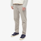 Folk Men's Seersucker Relaxed Pant in Warm Grey Twill