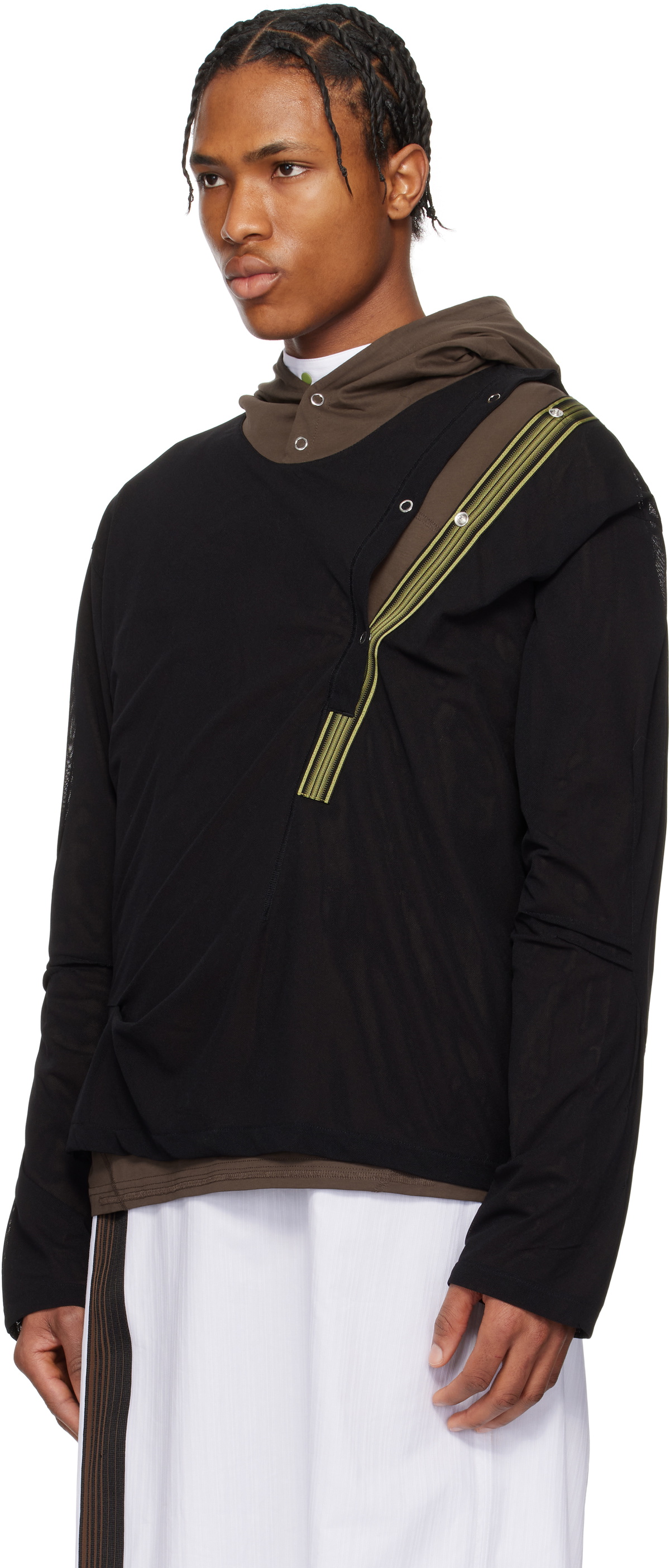 Kiko Kostadinov Brown & Black Inex Hoodie Kiko Kostadinov