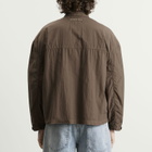 MKI Men's Garment Dye Box Overshirt in Deep Khaki