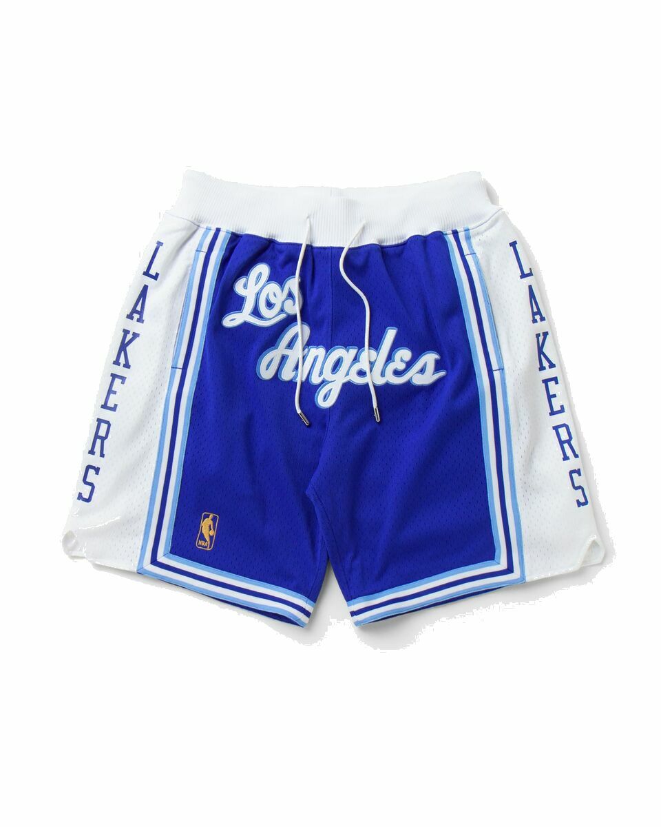 Photo: Mitchell & Ness Nba Just Don Ninety Six Shorts Los Angeles Lakers 1996 97 Blue - Mens - Sport & Team Shorts/Team Pants