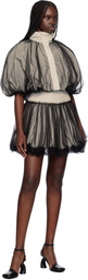 Renaissance Renaissance Gray Tiny Tulle Bomber Jacket