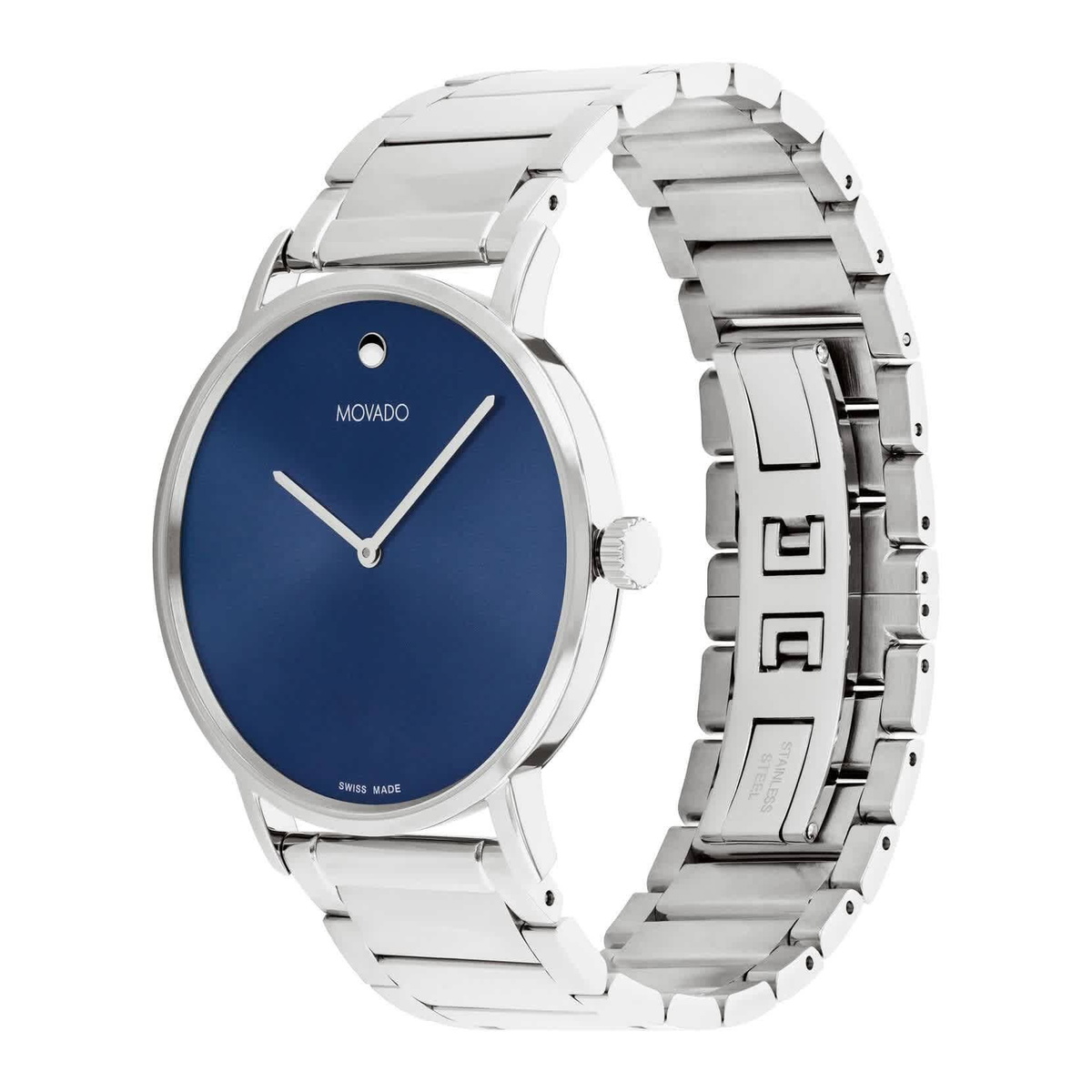 Movado Signature Quartz Blue Dial Watch 0607593