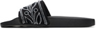 Casablanca Black Flocked Pool Slides