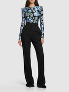 PHILOSOPHY DI LORENZO SERAFINI Printed Floral Lycra Top