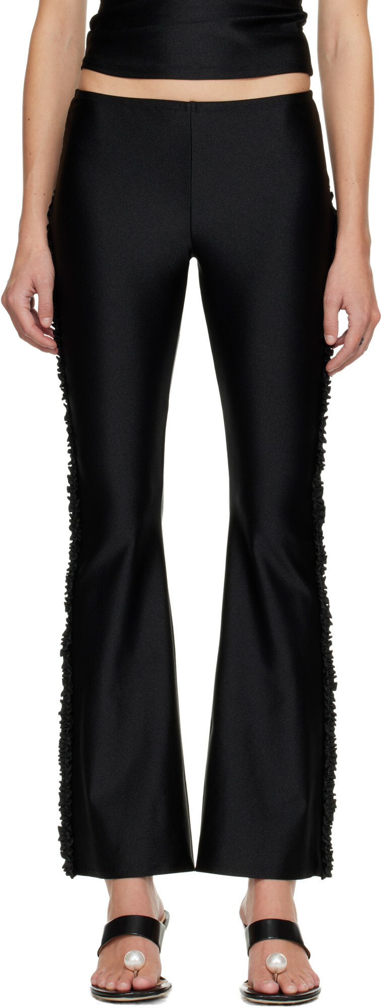Sandy Liang Black Abbey Lounge Pants