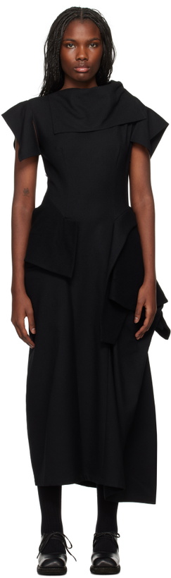 Photo: YOHJI YAMAMOTO Black Asymmetry Sleeveless Dress