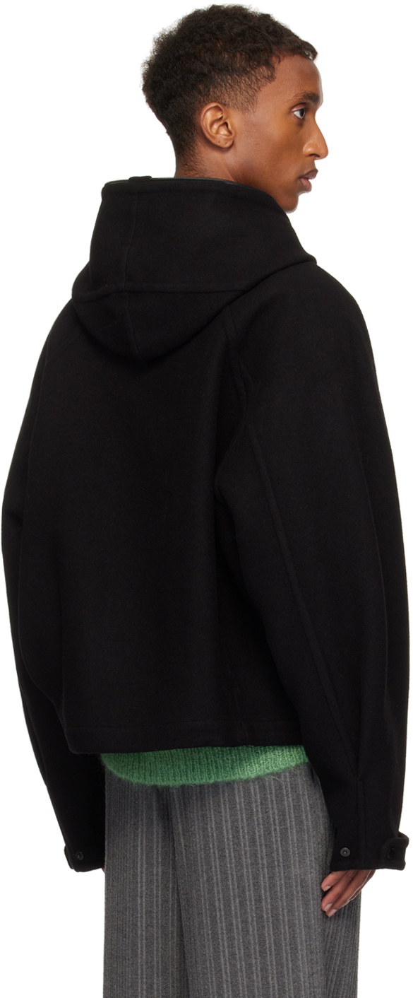 Solid Homme Black Handmade Hoodie Jacket