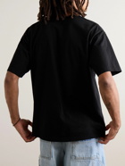 Neighborhood - ghost. Printed Cotton-Jersey T-Shirt - Black