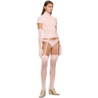 ISA BOULDER SSENSE Exclusive Pink Bloom Turtleneck
