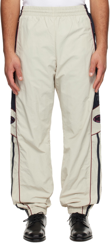 Photo: Martine Rose Beige & Navy Hockey Track Pants