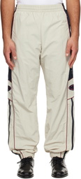 Martine Rose Beige & Navy Hockey Track Pants