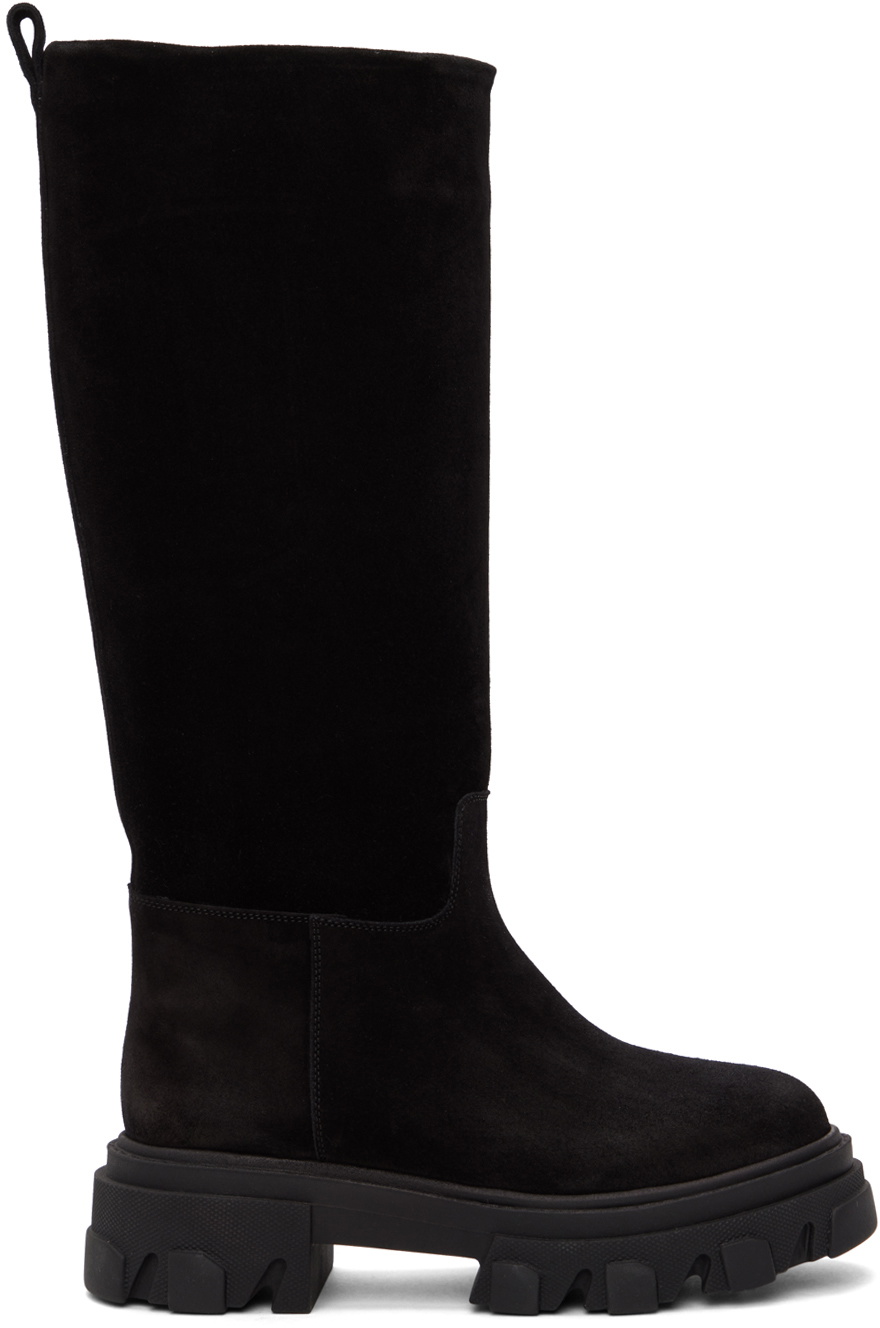 GIABORGHINI Black Perni 07 Suede Boots