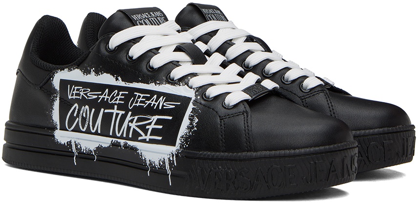 Versace Jeans Couture Black Court 88 Sneakers Versace