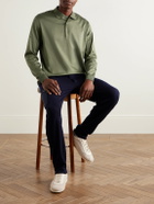 Charvet - Cotton-Sateen Polo Shirt - Green